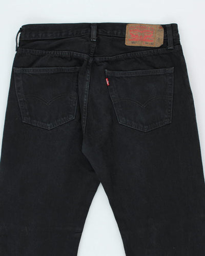 Vintage 90's Levi's 501 Black Dark Wash Jeans - W33 L28