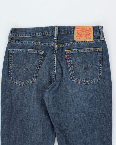 Vintage 90's Levi's 501 Indigo Dark Wash Jeans - W32 L31