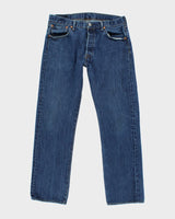 Vintage 90's Levi's 501 Indigo Dark Wash Jeans - W32 L29