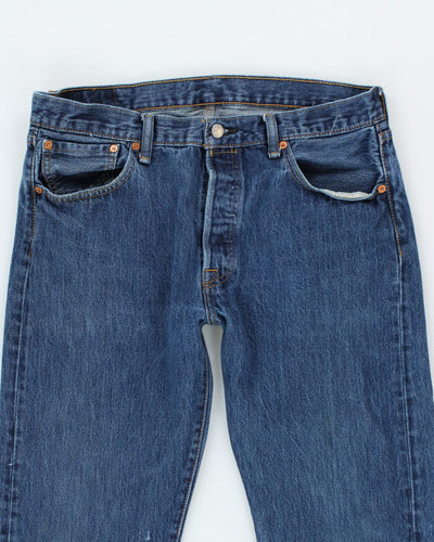Vintage 90's Levi's 501 Indigo Dark Wash Jeans - W32 L29