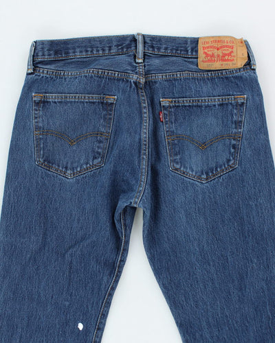 Vintage 90's Levi's 501 Indigo Dark Wash Jeans - W32 L29