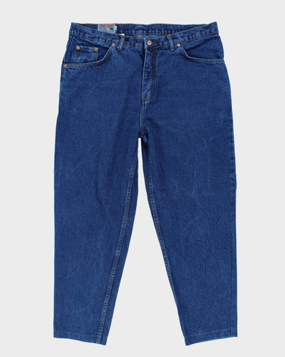 Vintage Y2K Street Jeans Baggy Dark Wash Denim Jeans - W36 L27