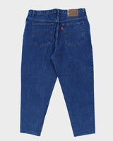 Vintage Y2K Street Jeans Baggy Dark Wash Denim Jeans - W36 L27
