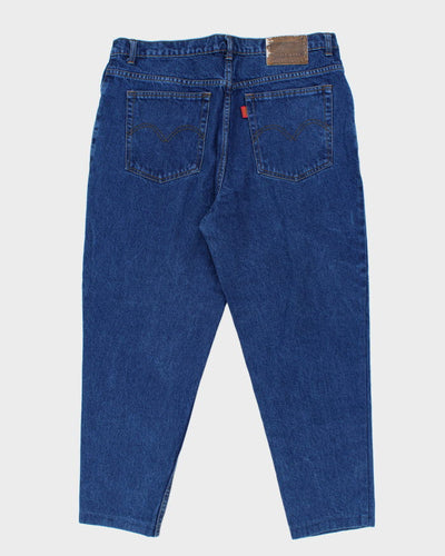 Vintage Y2K Street Jeans Baggy Dark Wash Denim Jeans - W36 L27