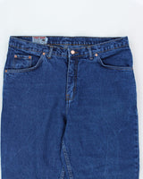 Vintage Y2K Street Jeans Baggy Dark Wash Denim Jeans - W36 L27