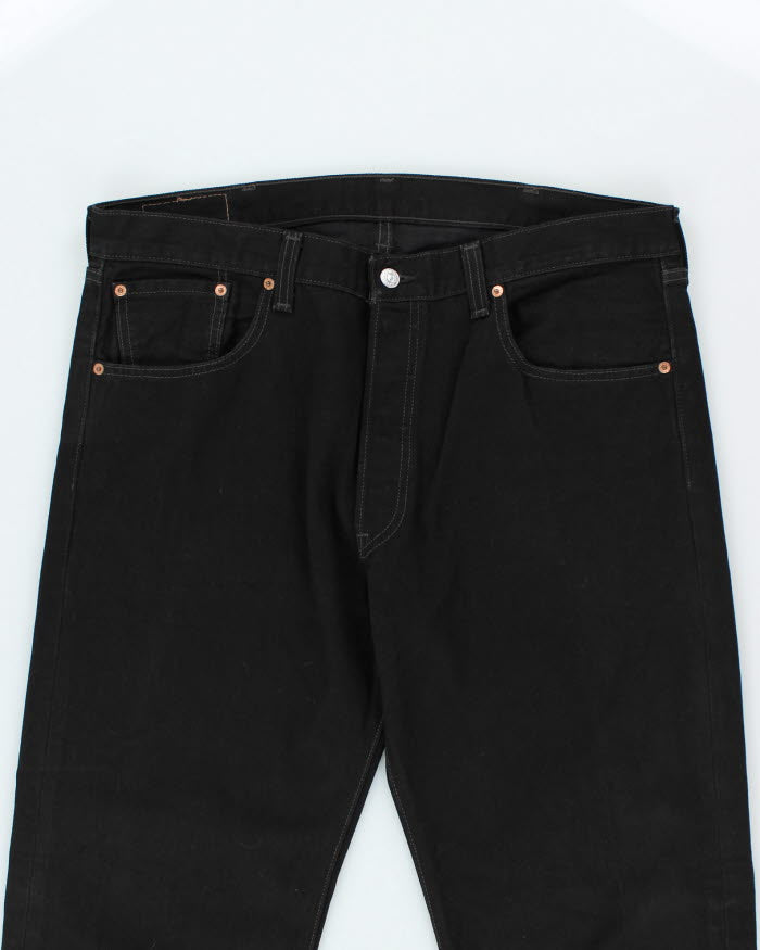 Vintage Levi's 501 Black Dark Wash Jeans - W38 L32