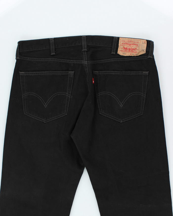 Vintage Levi's 501 Black Dark Wash Jeans - W38 L32