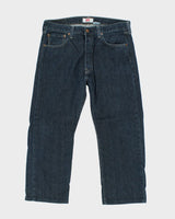 Vintage Levi's 501 Indigo Dark Wash Jeans - W34 L24
