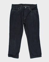 Vintage Levi's 514 Straight Fit Indigo Dark Wash Jeans - W36 L27
