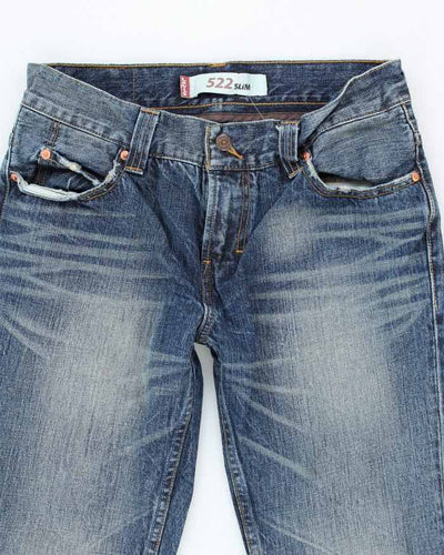 Vintage Levi's 522 Slim Medium Wash Jeans - W28 L28
