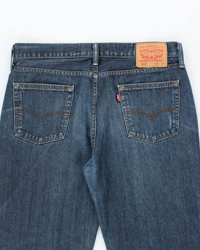 Vintage Levi's 514 Straight Dark Wash Jeans - W34 L24