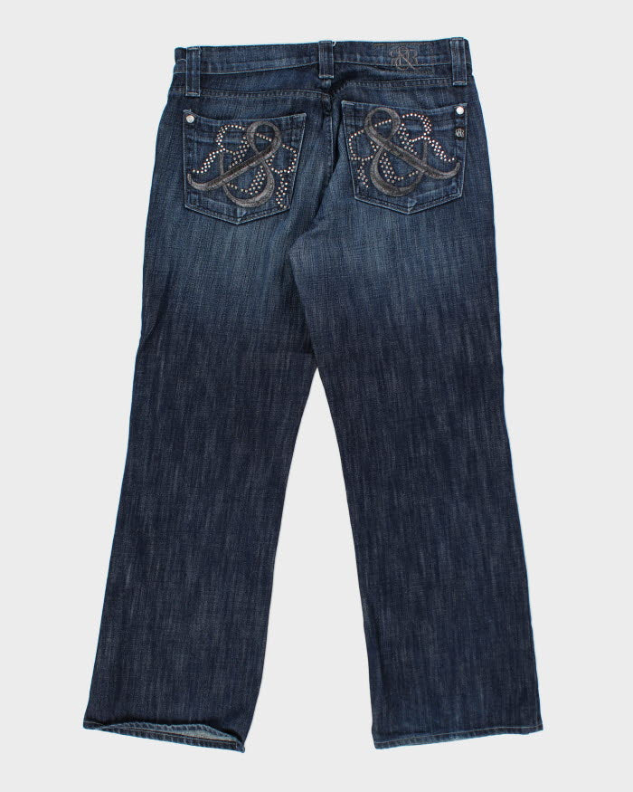 Vintage Rock Revival Gothic Style Medium Wash Jeans - W32 L28