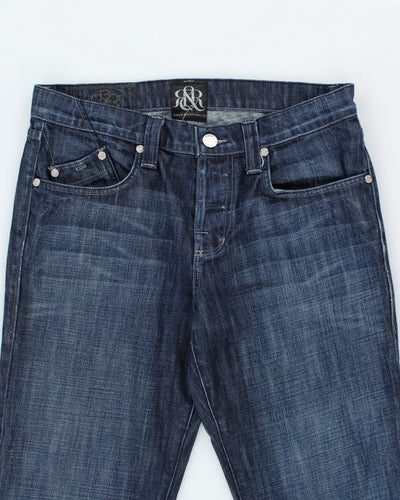 Vintage Rock Revival Gothic Style Medium Wash Jeans - W32 L28
