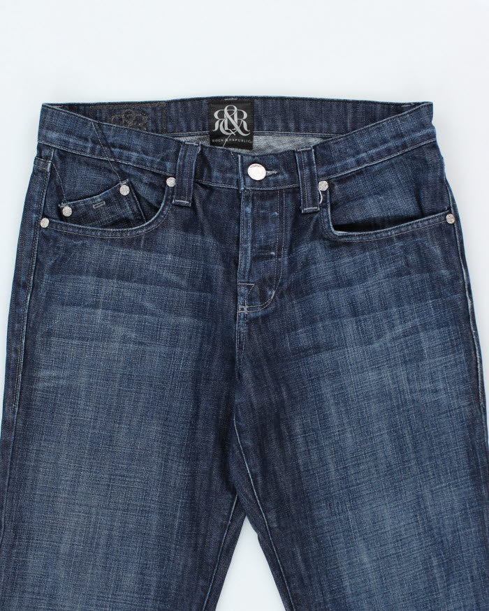 Vintage Rock Revival Gothic Style Medium Wash Jeans - W32 L28