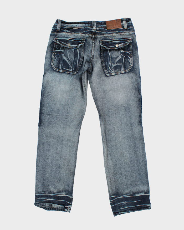Vintage Y2K Jeansian Multi Pocket Dark Wash Denim Jeans - W32 L29