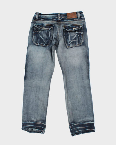 Vintage Y2K Jeansian Multi Pocket Dark Wash Denim Jeans - W32 L29