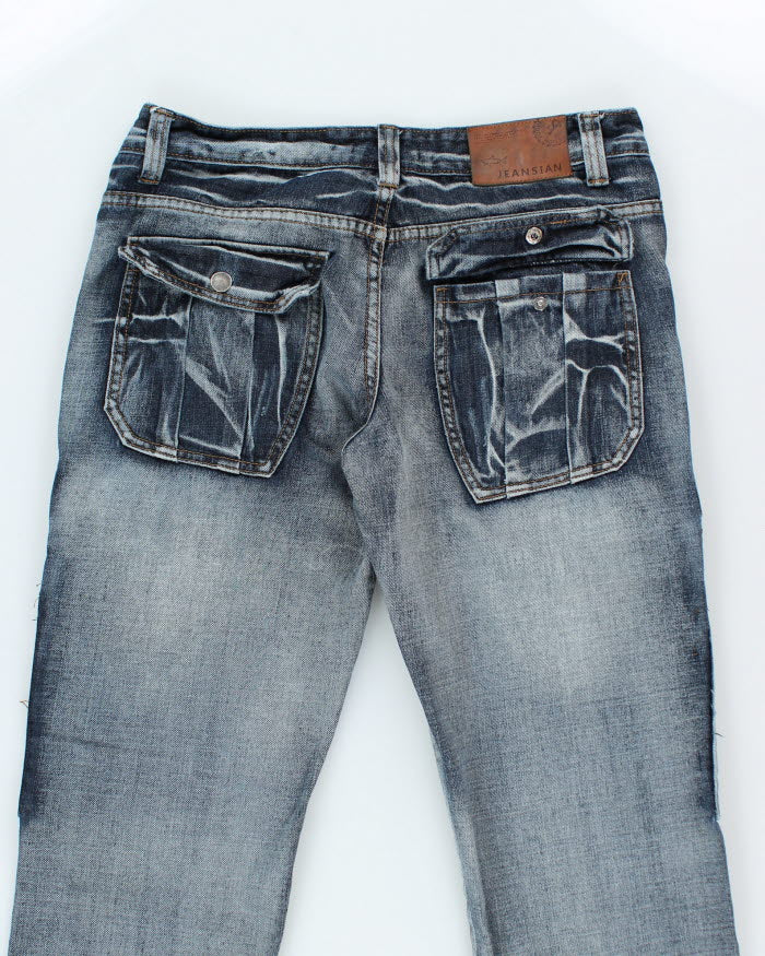 Vintage Y2K Jeansian Multi Pocket Dark Wash Denim Jeans - W32 L29