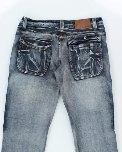 Vintage Y2K Jeansian Multi Pocket Dark Wash Denim Jeans - W32 L29