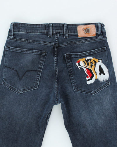 Vintage 90's Versace Dark Wash Denim Jeans - W30 L27
