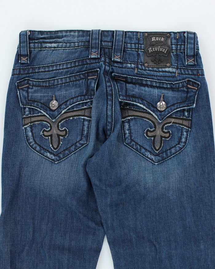 Vintage Y2K Rock Revival Gothic Style Straight Leg Jeans - W30 L29