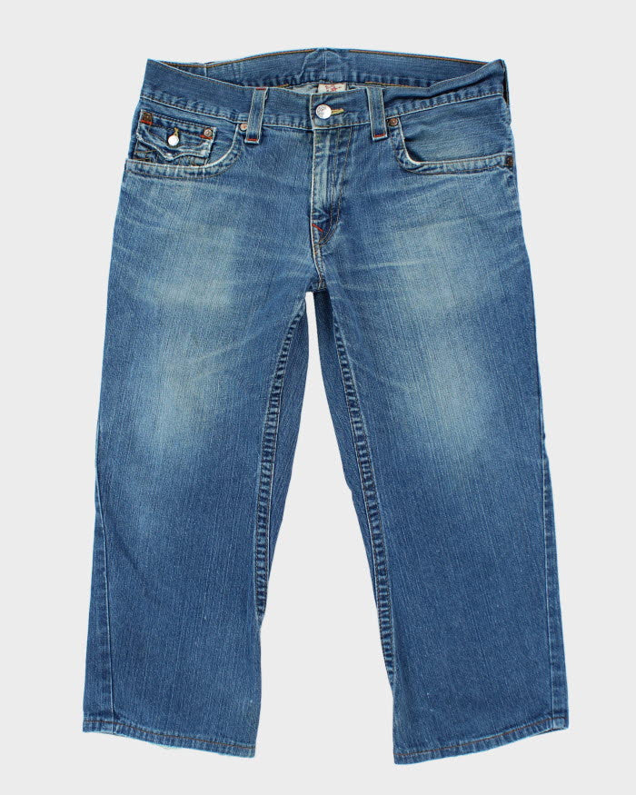 Vintage Y2K True Religion Wide Leg Medium Wash Jeans - W36 L23