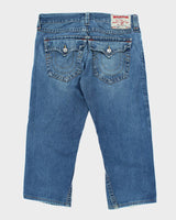 Vintage Y2K True Religion Wide Leg Medium Wash Jeans - W36 L23