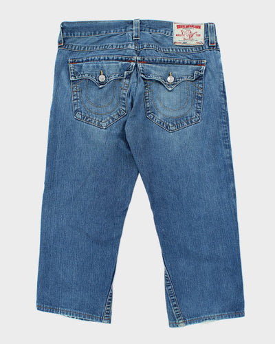 Vintage Y2K True Religion Wide Leg Medium Wash Jeans - W36 L23