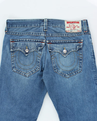 Vintage Y2K True Religion Wide Leg Medium Wash Jeans - W36 L23