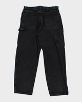 Vintage Wrangler Baggy Dark Grey Wash Jeans - W34 L31