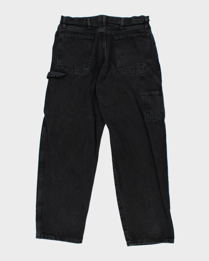 Vintage Wrangler Baggy Dark Grey Wash Jeans - W34 L31
