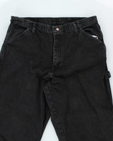 Vintage Wrangler Baggy Dark Grey Wash Jeans - W34 L31