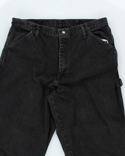 Vintage Wrangler Baggy Dark Grey Wash Jeans - W34 L31