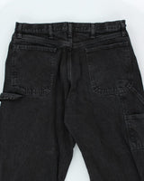 Vintage Wrangler Baggy Dark Grey Wash Jeans - W34 L31