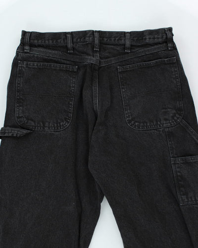 Vintage Wrangler Baggy Dark Grey Wash Jeans - W34 L31