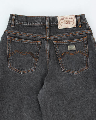 Vintage Kaimara Tapered Grey Stone Wash Jeans - W30 L26