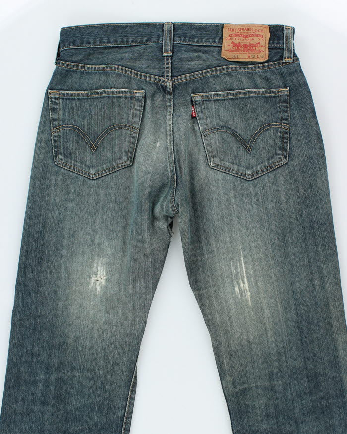 Vintage 90's Levi's 501 Dark Wash Jeans - W32 L32