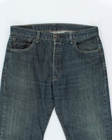 Vintage 90's Levi's 501 Dark Wash Jeans - W34 L27