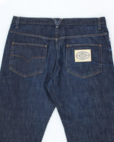 Versace Dark Wash Wide Leg Jeans - W38 L35