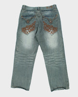 Y2k 00s Fusai Wide Leg Jeans - W36 L30