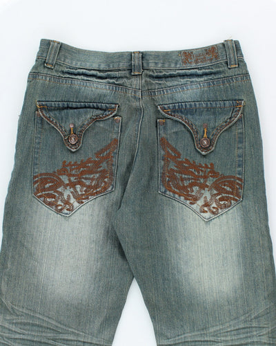 Y2k 00s Fusai Wide Leg Jeans - W36 L30