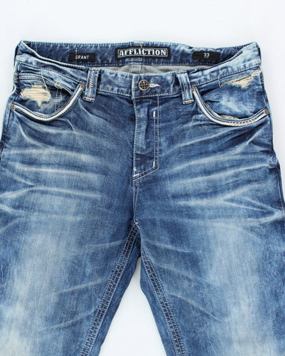 Vintage Y2K Affliction Gothic Style Stone Wash Jeans - W33 L32