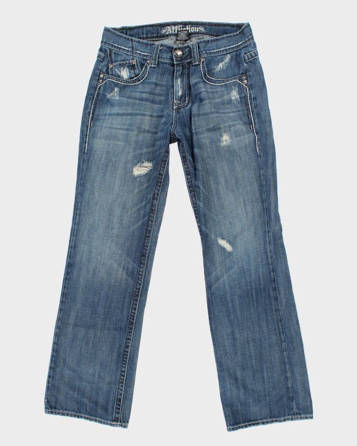 Vintage Y2K Affliction Gothic Style Stone Wash Jeans - W32 L32