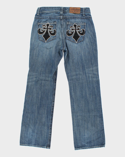 Vintage Y2K Affliction Gothic Style Stone Wash Jeans - W32 L32