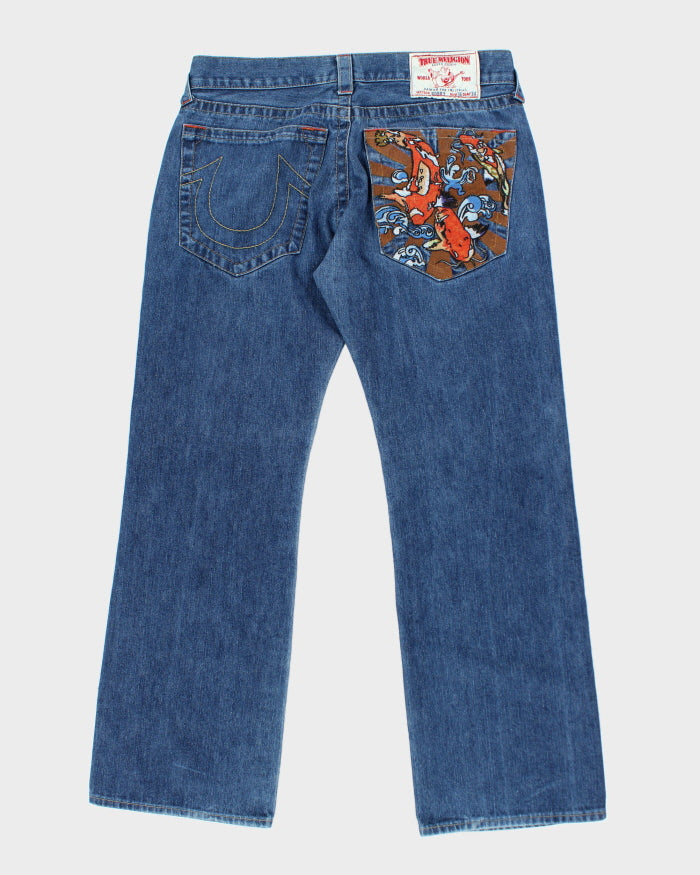 Vintage Y2K True Religion Relax Fit Medium Wash Jeans - W34 L30