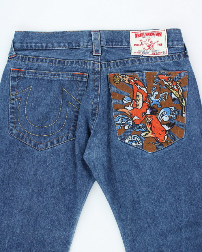 Vintage Y2K True Religion Relax Fit Medium Wash Jeans - W34 L30
