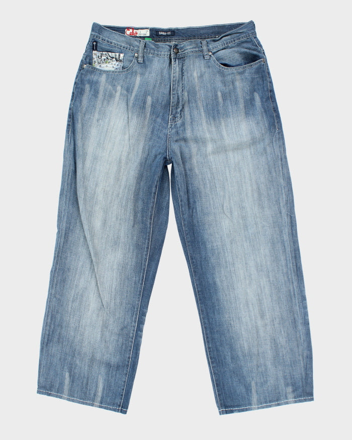 Vintage Y2K Ecko Unlimited Baggy Fit Light Wash Jeans - W38 L28