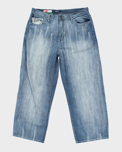 Vintage Y2K Ecko Unlimited Baggy Fit Light Wash Jeans - W38 L28