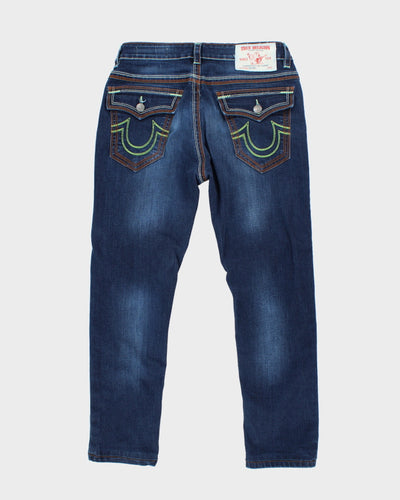 Vintage Y2K True Religion Dark Wash Skinny Fit Jeans - W30 L27