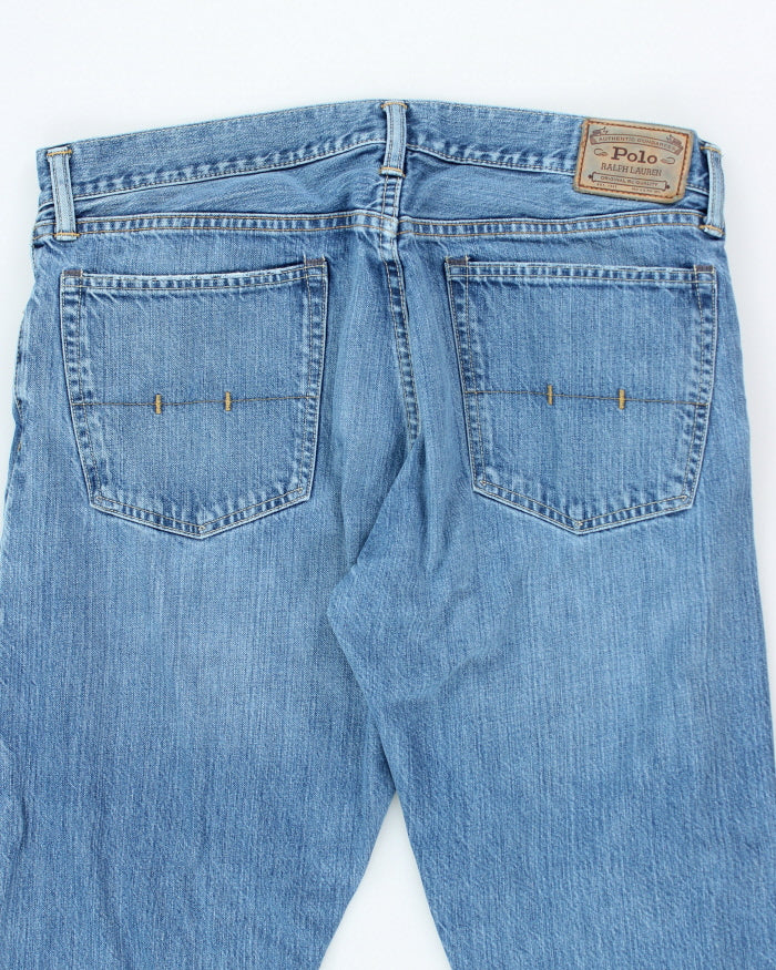 Vintage Y2K Polo Ralph Lauren Medium Wash Relaxed Fit Jeans - W36 L31