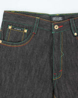 Vintage 90's Avirex Raw Denim Embroidered Baggy Jeans - W38 L29